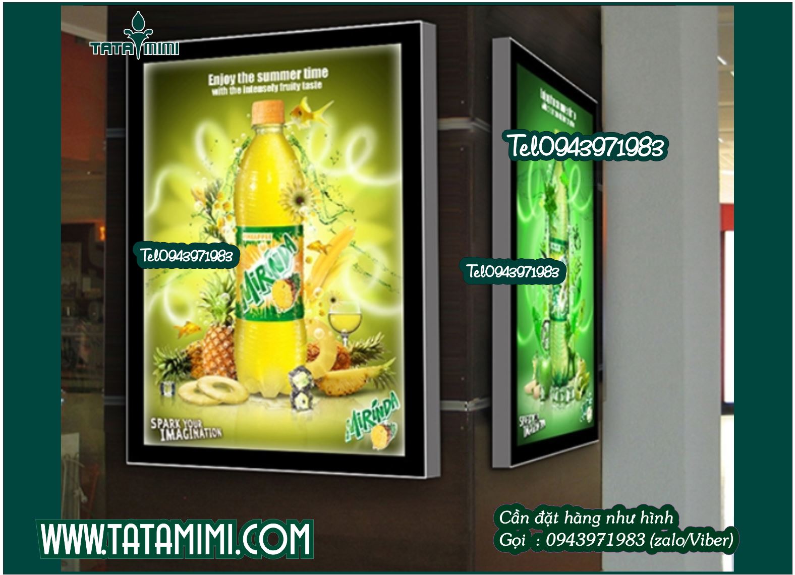 Bảng led với chất liệu mica