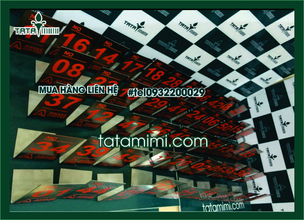 Kệ mica số order