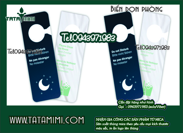 Bảng không làm phiền in UV