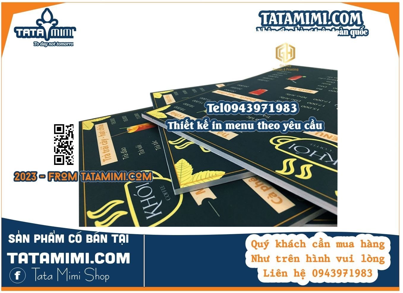 Bảng menu cầm tay kích thước a4