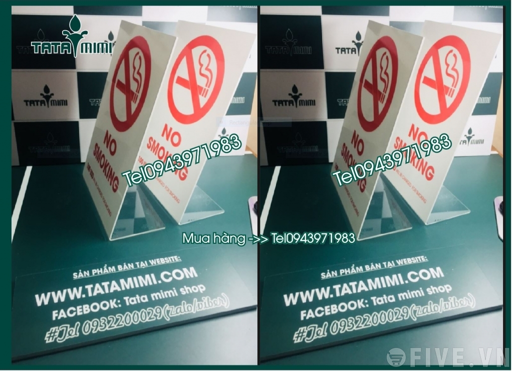 Bảng cấm hút thuốc làm riêng cho nhà hàng