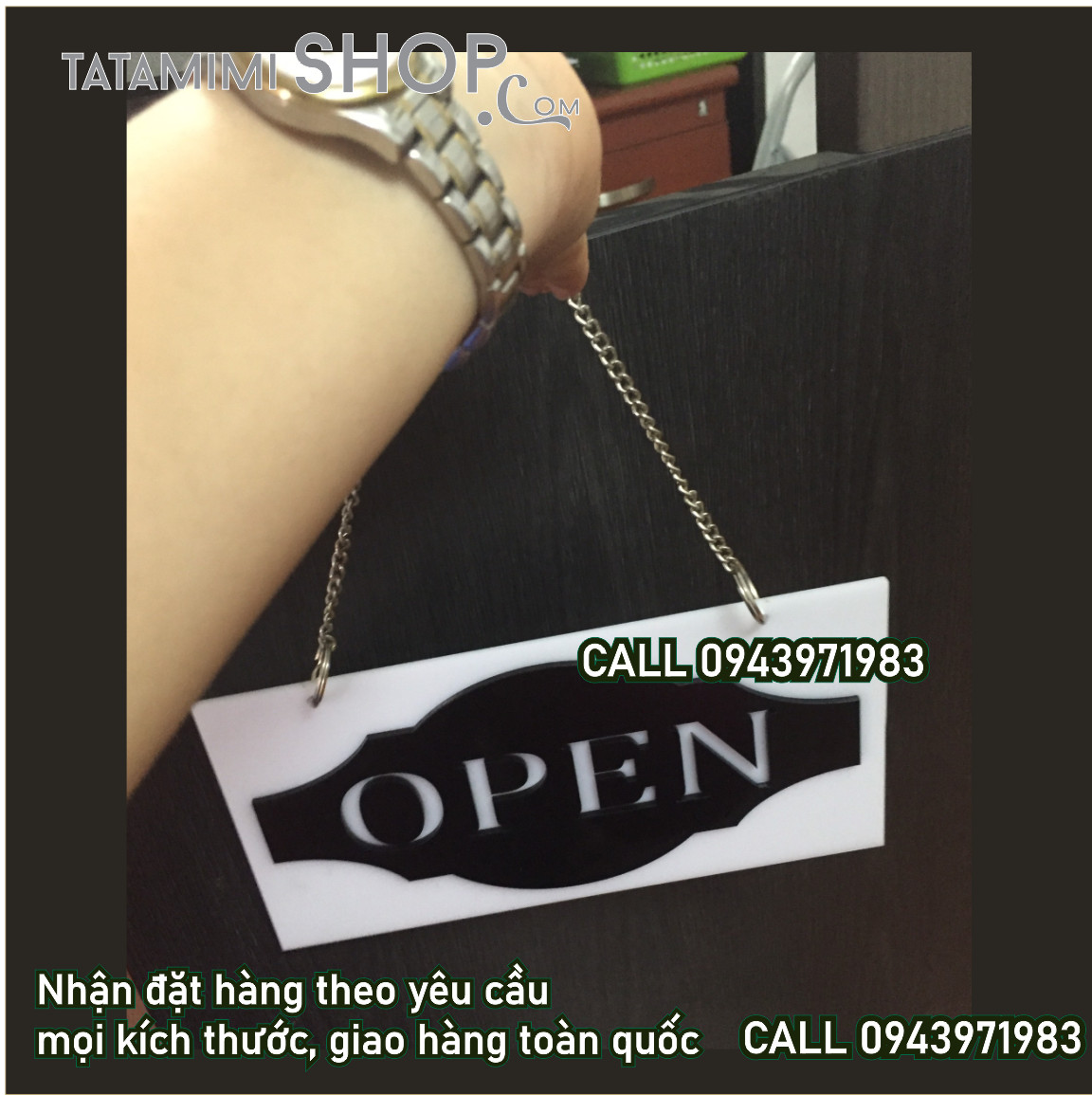 Bảng đóng mở cửa có sẵn chất liệu nào