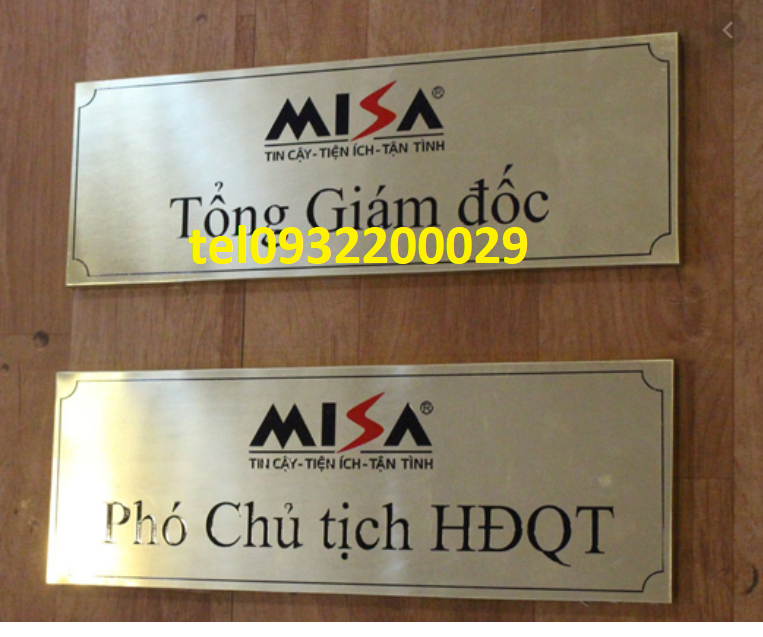 Làm biển phòng ban cho công ty như:biển phòng giám đốc, biển phòng kế toán, phòng họp, lễ tân.