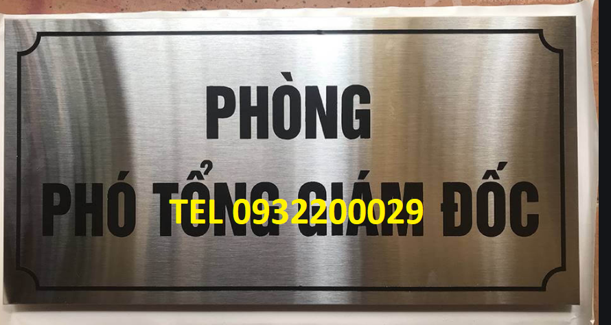 Làm biển phòng ban cho công ty như:biển phòng giám đốc, biển phòng kế toán, phòng họp, lễ tân.