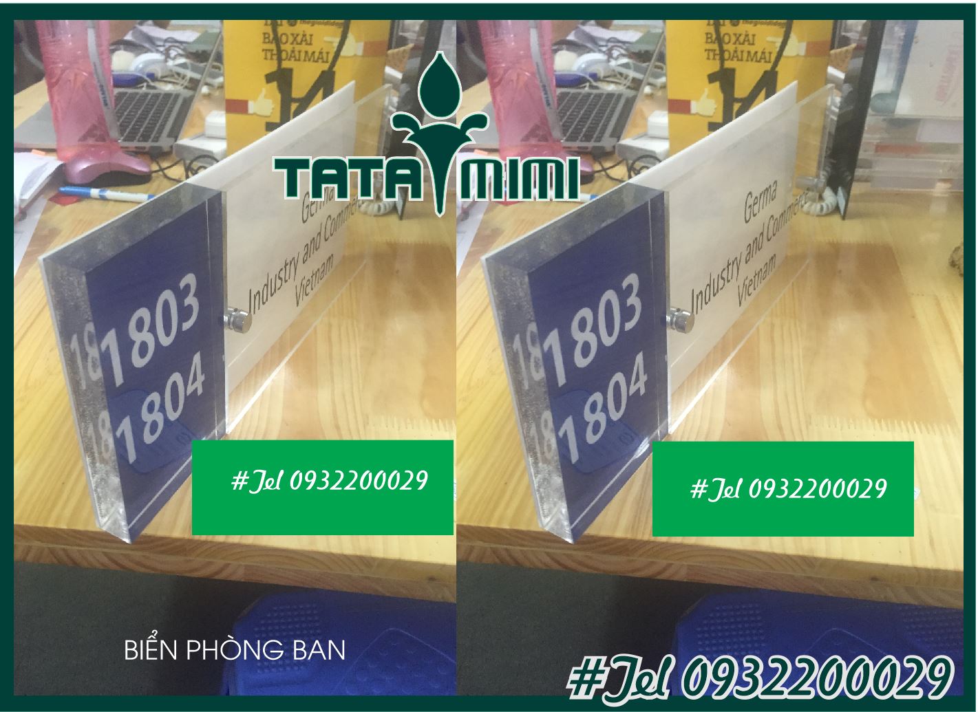 Các loại biển mica – nhận làm biển chức danh giá rẻ