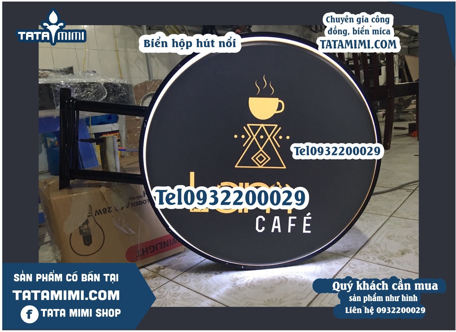 Biển quảng cáo hút nổi hộp đèn