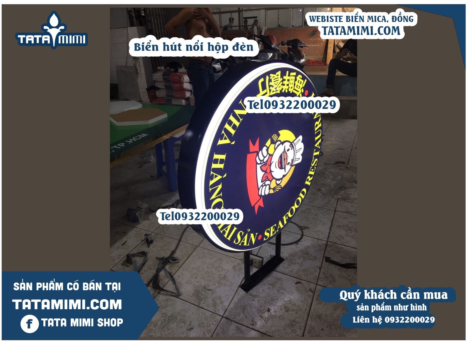 Biển quảng cáo hút nổi hộp đèn