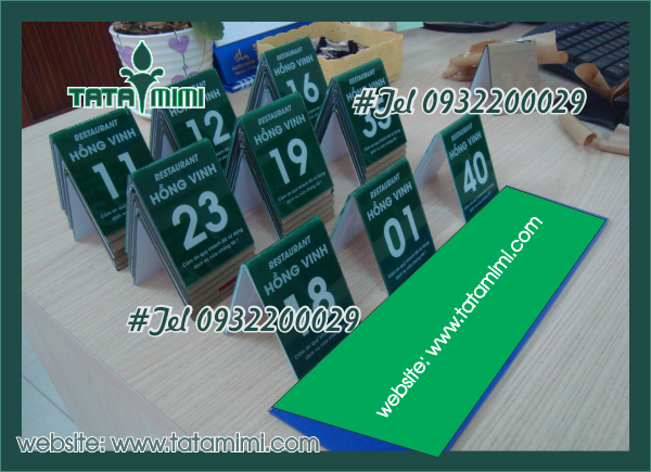 Số chờ bằng mica