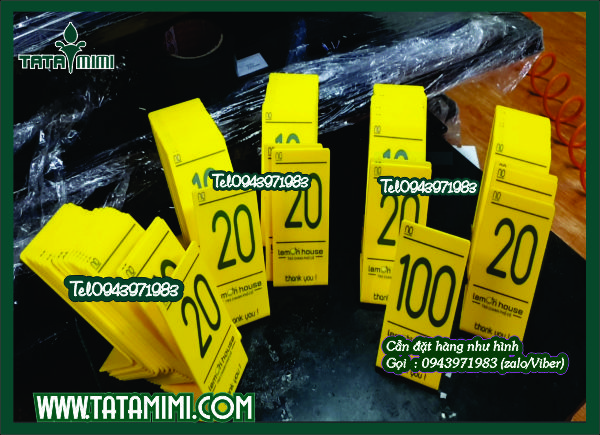 Mẫu biển số bàn đẹp cho quán cafe Mẫu biển số bàn đẹp cho quán cafe