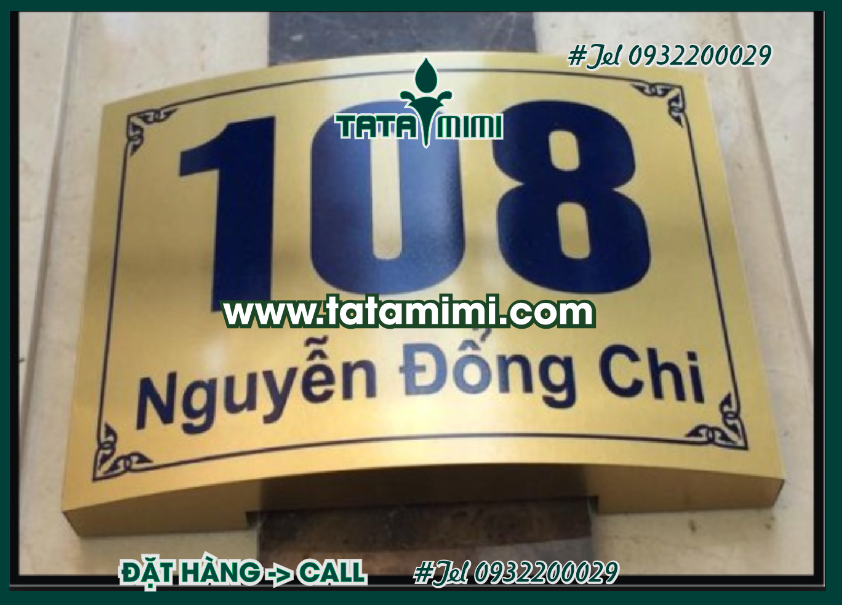 Biển công ty làm từ chất liệu sang trọng