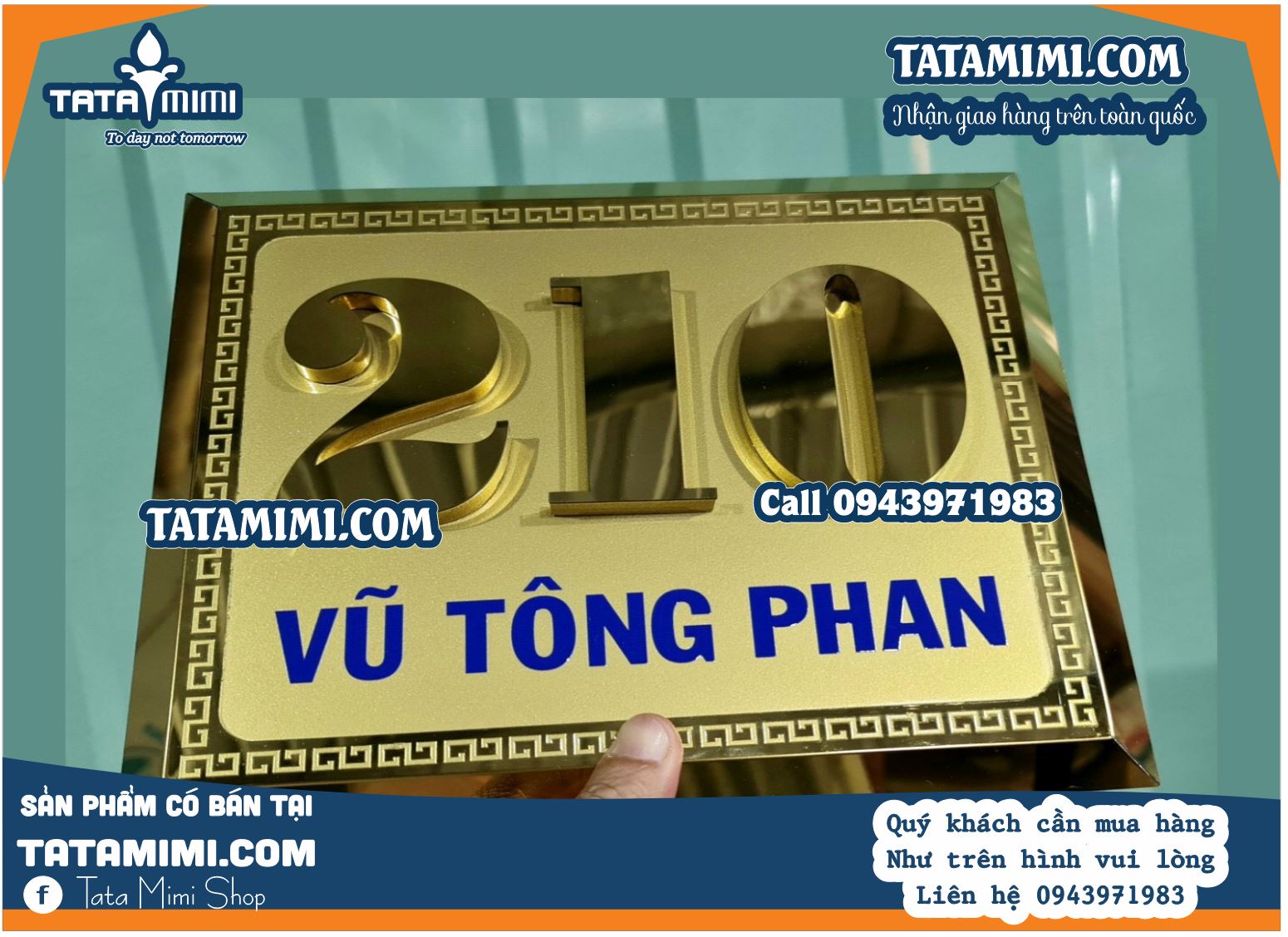 Nên làm biển số nhà chữ nổi hay ăn mòn