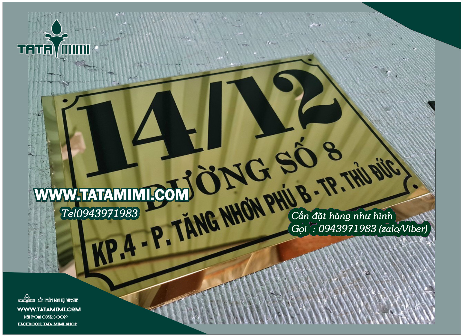 Biển công ty làm từ inox 304