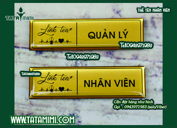 Biển tên cho nhân viên cài áo