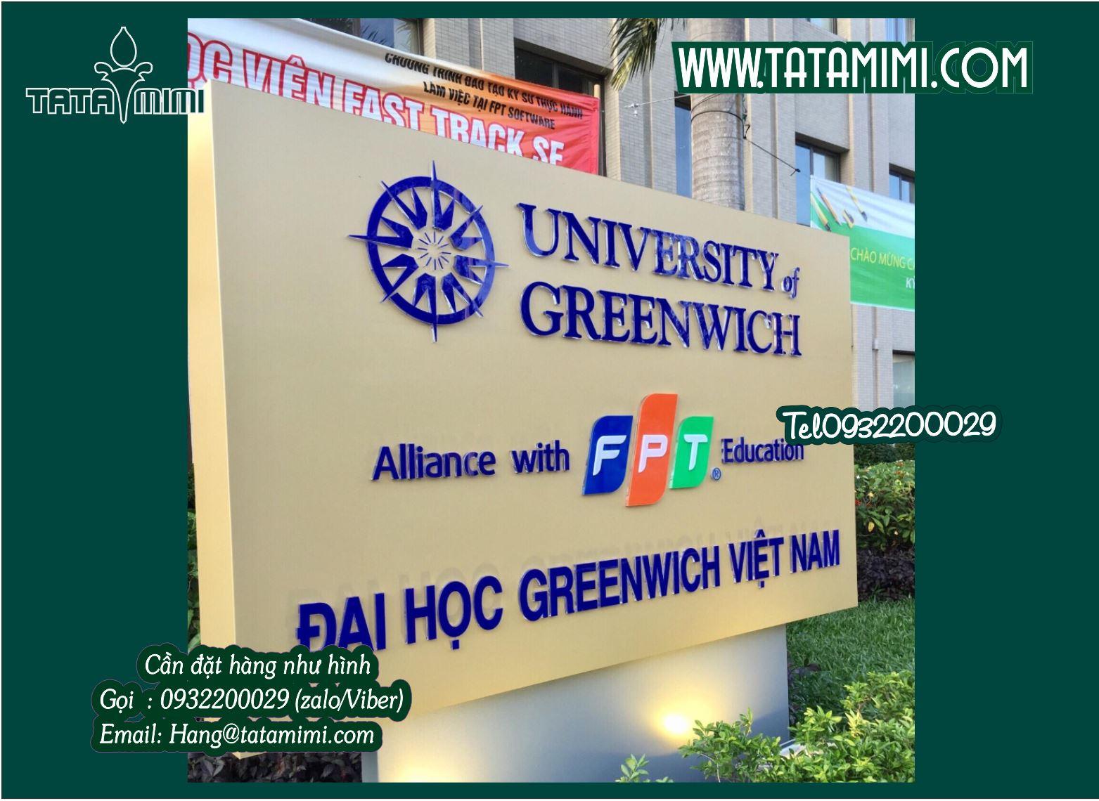 Chữ quảng cáo bằng mica làm logo