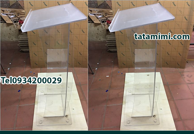 Bục phát biểu bằng mica cho ngày đại hội thành công