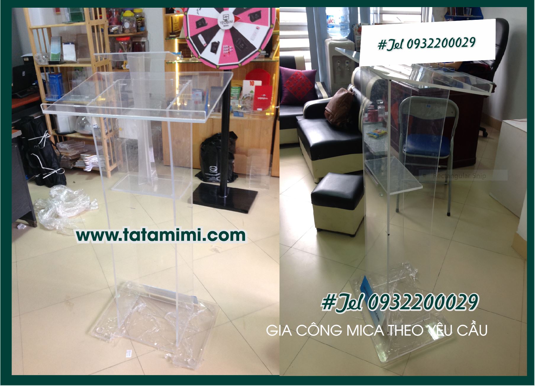 Mẫu bục phát biểu đơn giản