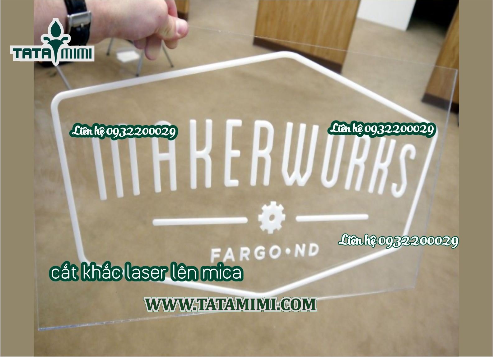 Công nghệ mica được cắt bằng laser