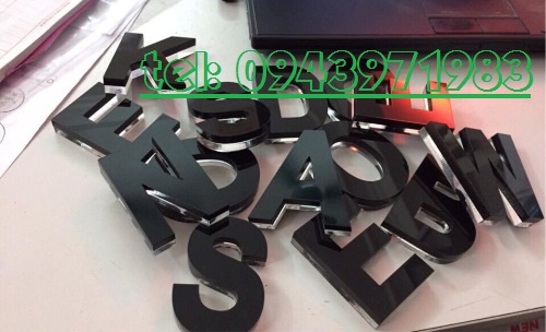 Hình ảnh báo giá gia công chữ inox vàng và trắng