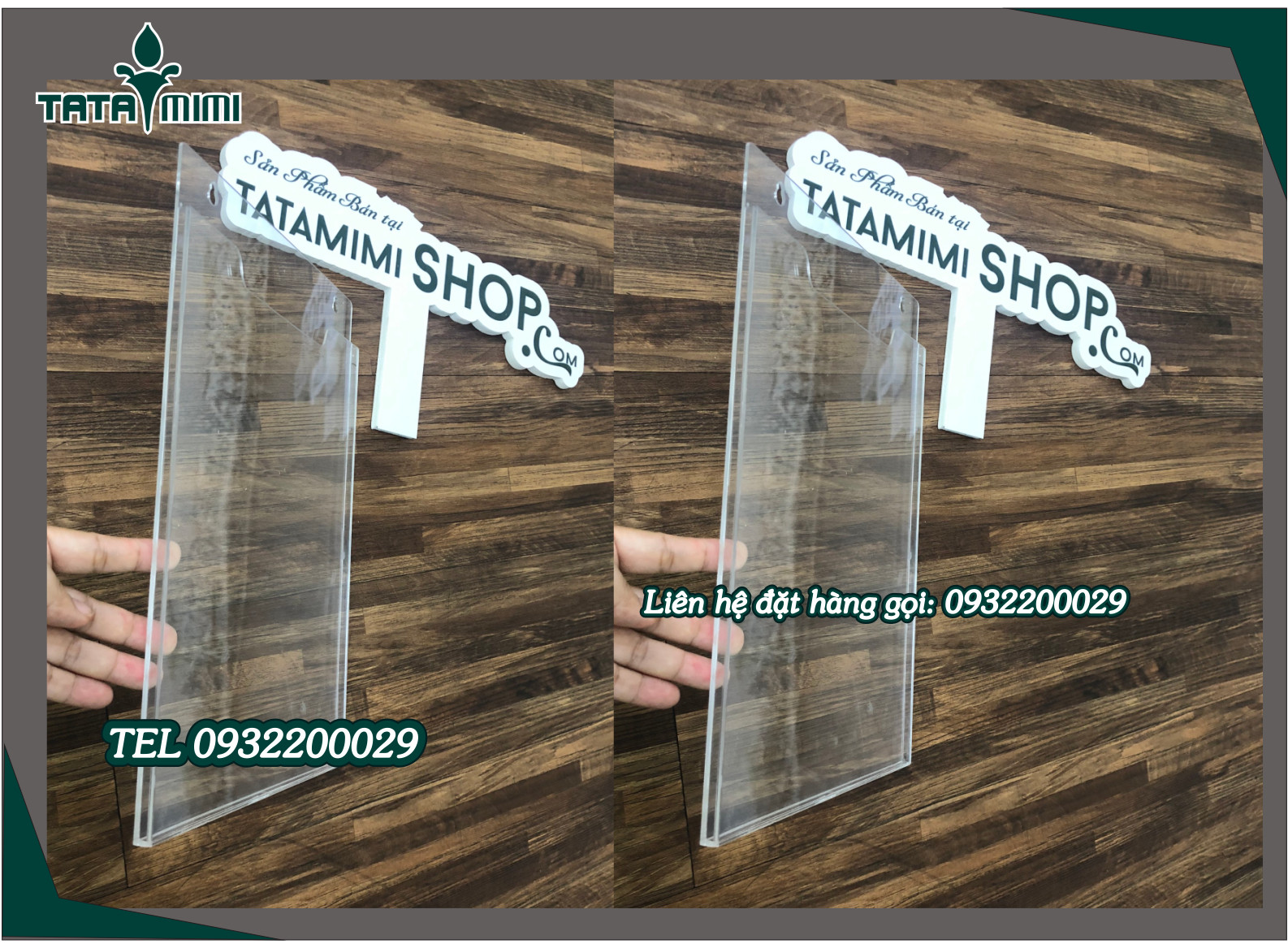 Kệ treo tường bằng mica với các mẫu đa dạng