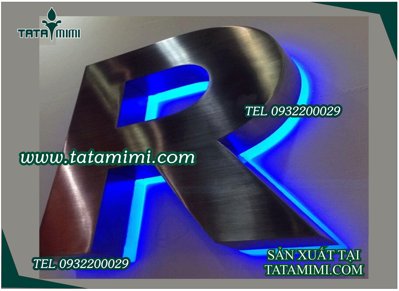 Chữ nổi mica-chữ mica có led- chữ nổi