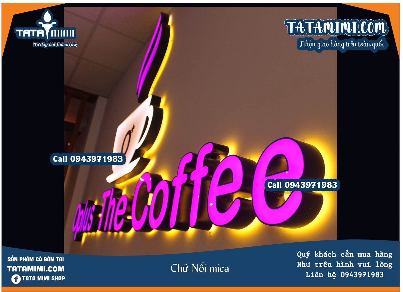 Backdrop lưng mica nội dung gắn chữ nổi