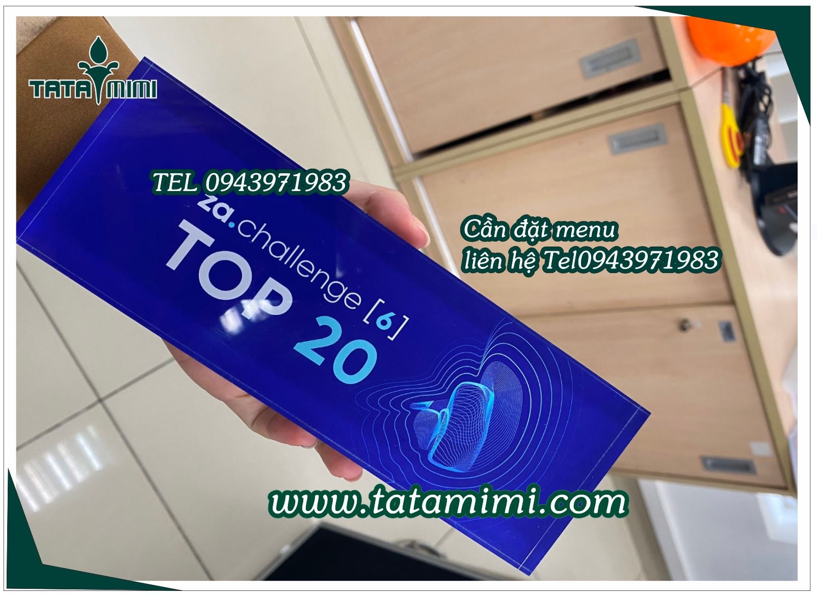 Bảng vinh danh đặt theo thiết kế