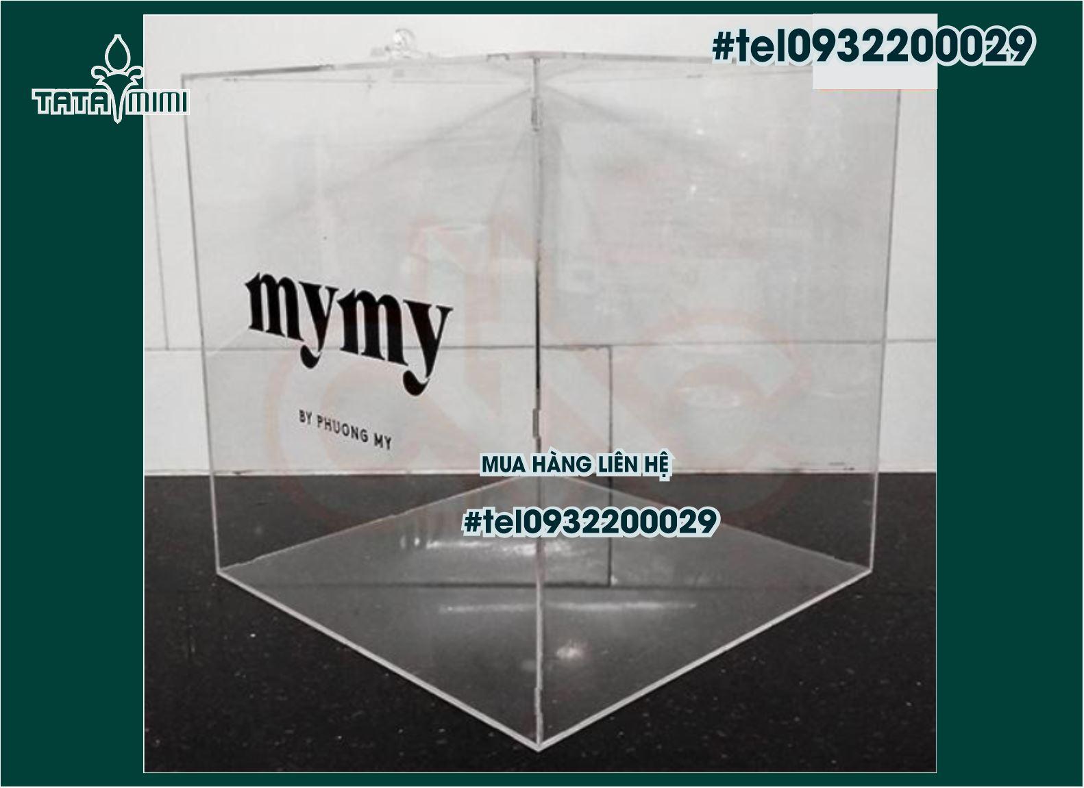 Khung mica theo yêu cầu – mẫu hòm phiếu có sẵn