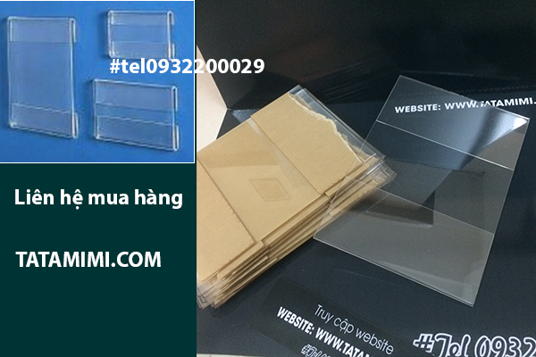 Hộp mica A4 ngang treo tường từ mica