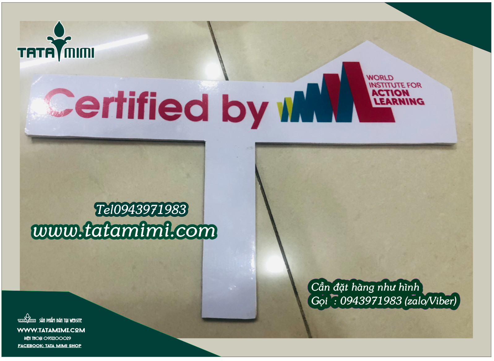 Hashtag chụp ảnh với tay cầm cao 15cm