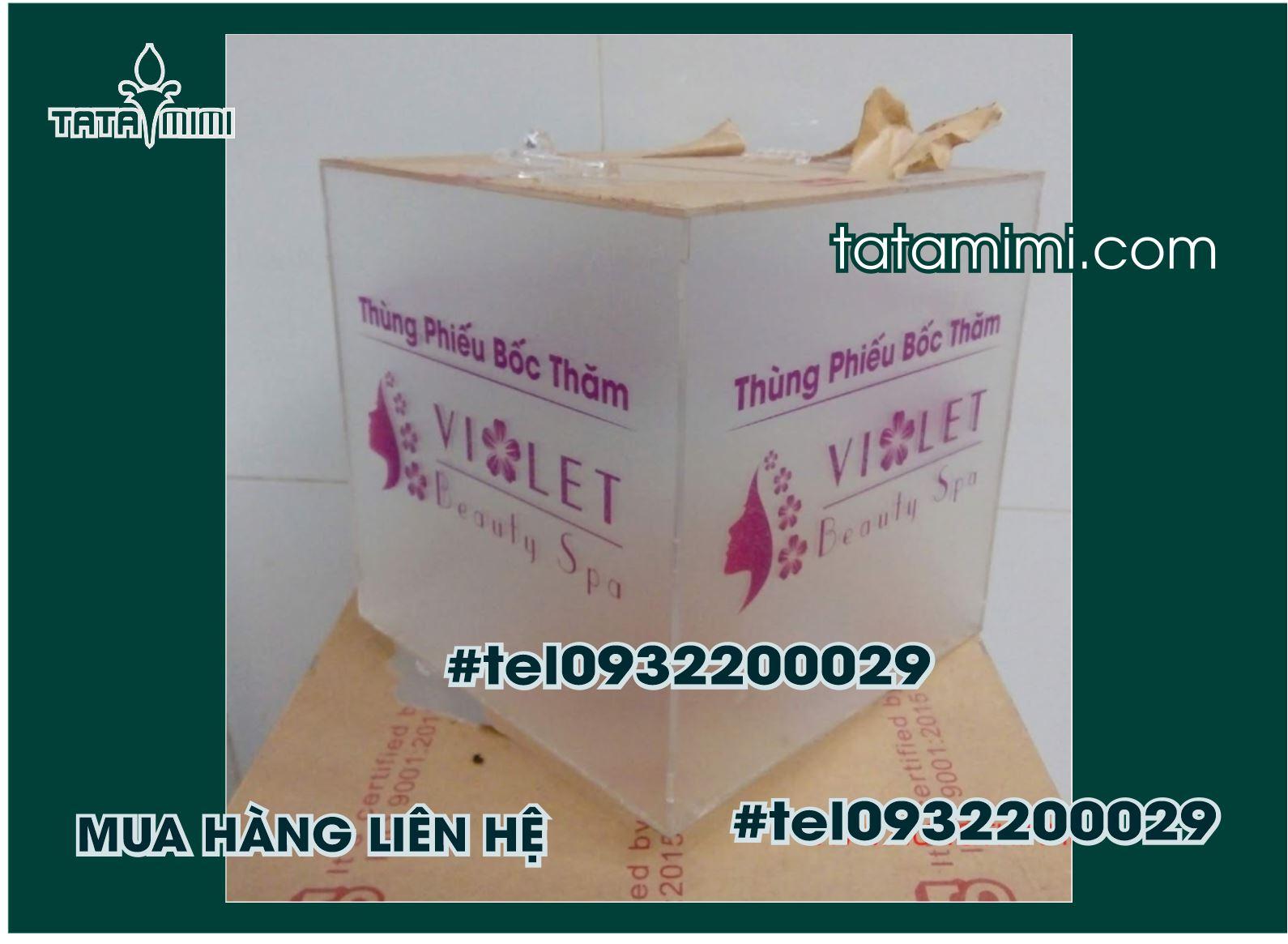 Thùng mica có sẵn kích thước nào
