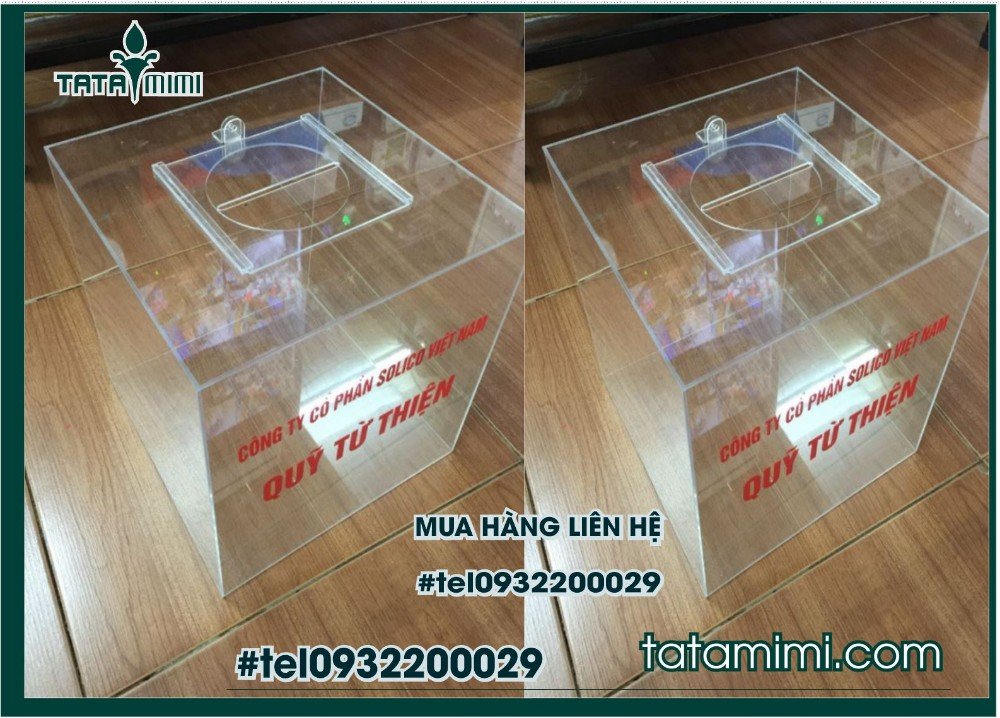 Thùng phiếu mica có sẵn tại kho