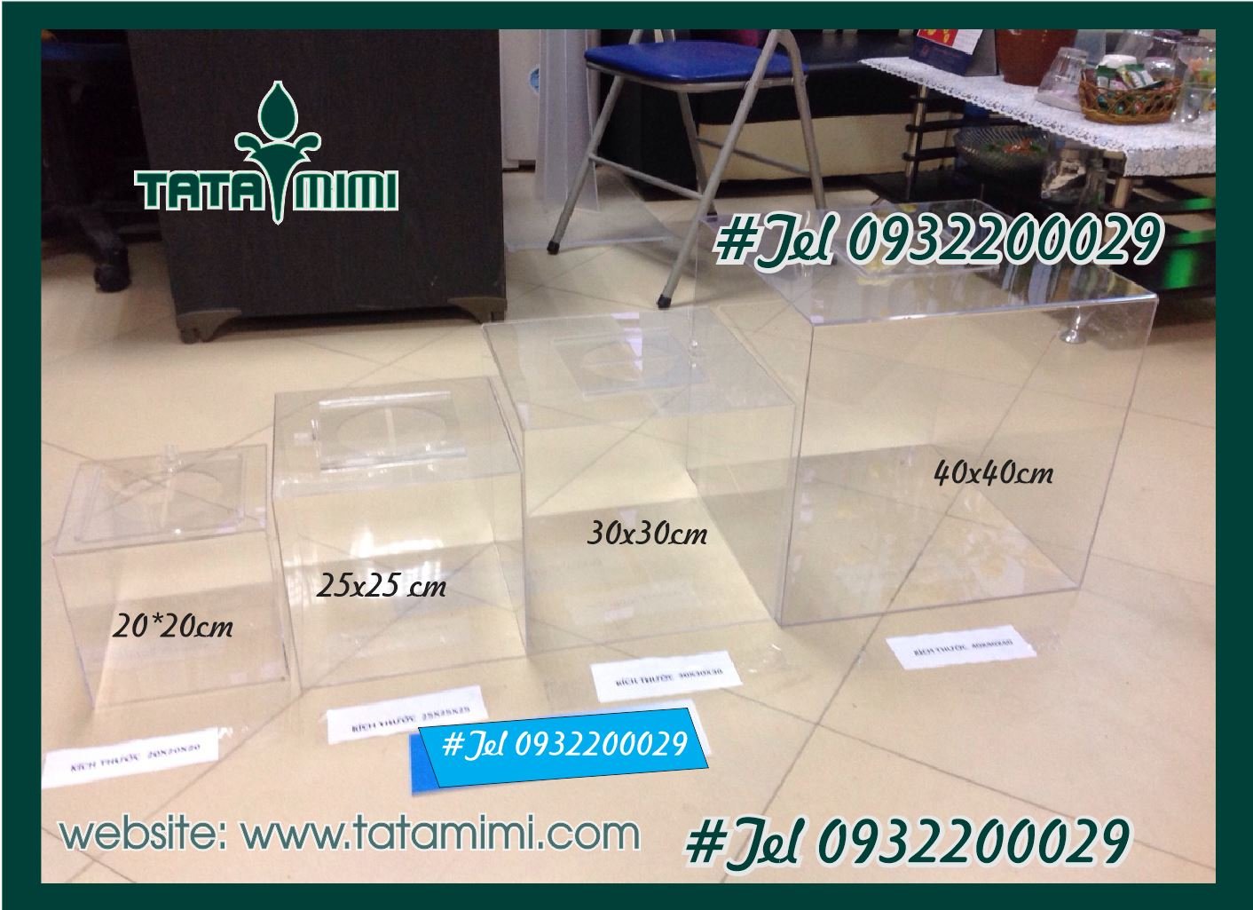 Thùng phiếu mica có sẵn tại kho