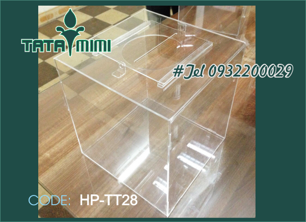 Gia công thùng mica trái tim-hình vuông-lục giác