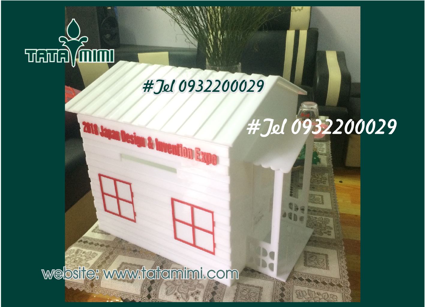 . Hòm phiếu mica màu trắng sữa