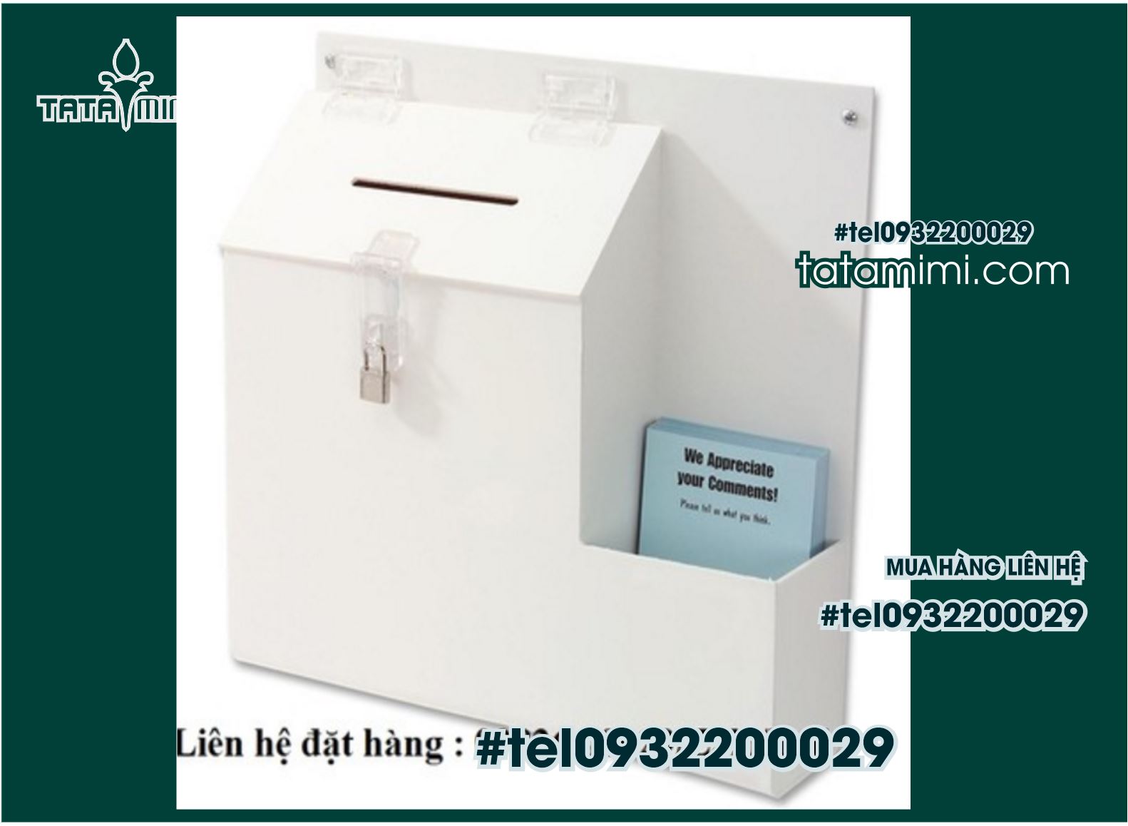 Tatamimi với những mẫu hộp thư góp ý.