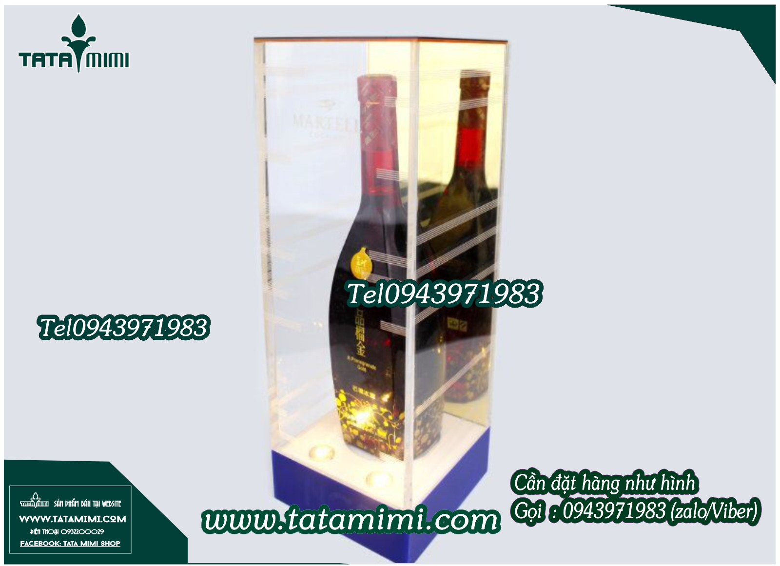 Thiết kế hộp mica vừa sản phẩm trưng bày