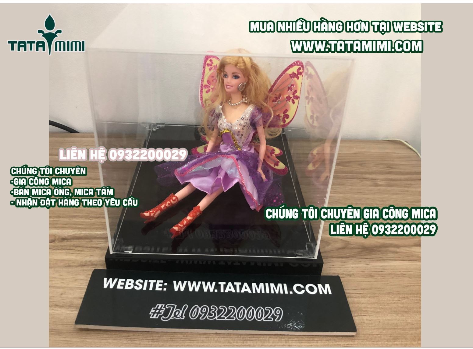 Hộp mica để vừa với sản phẩm