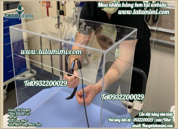 Hộp chụp bằng mica trong