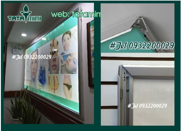 Hộp đèn quảng cáo nắp bật Hộp đèn quảng cáo nắp bật