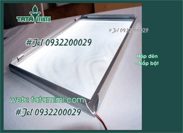 Bảng quảng cáo mica có led