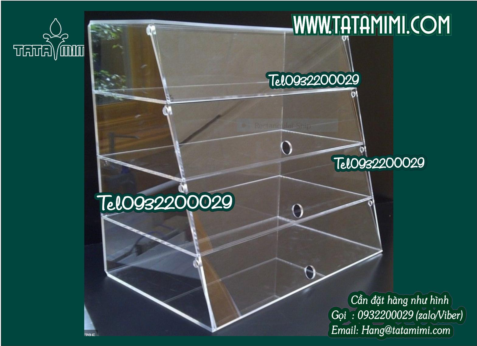 Hộp mica trong suốt đựng bánh