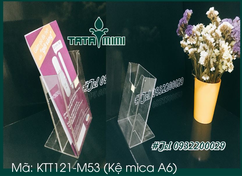 Kệ mica để bàn làm độ rộng hộp lớn