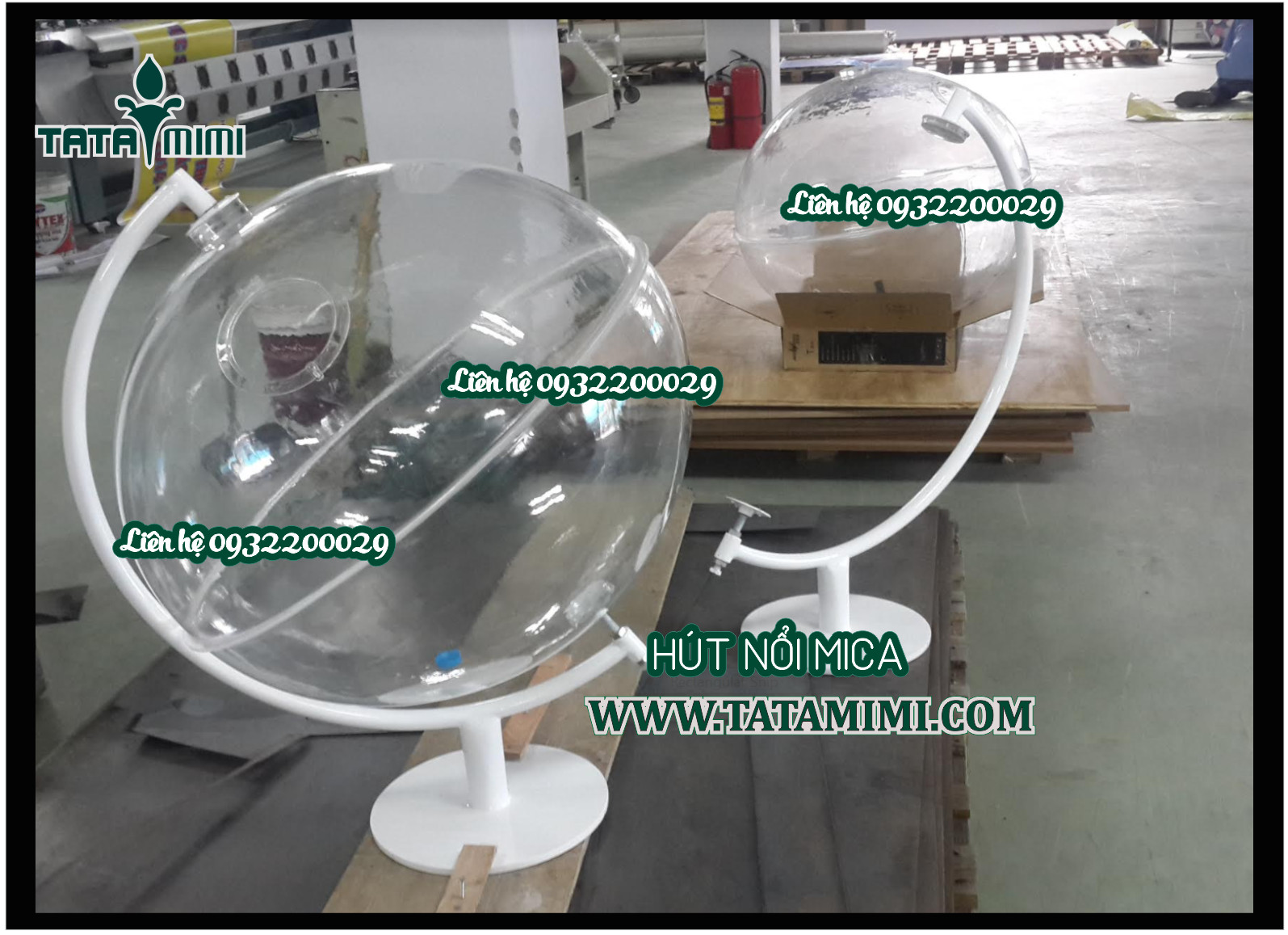 Hút nổi mica trong suốt đẹp