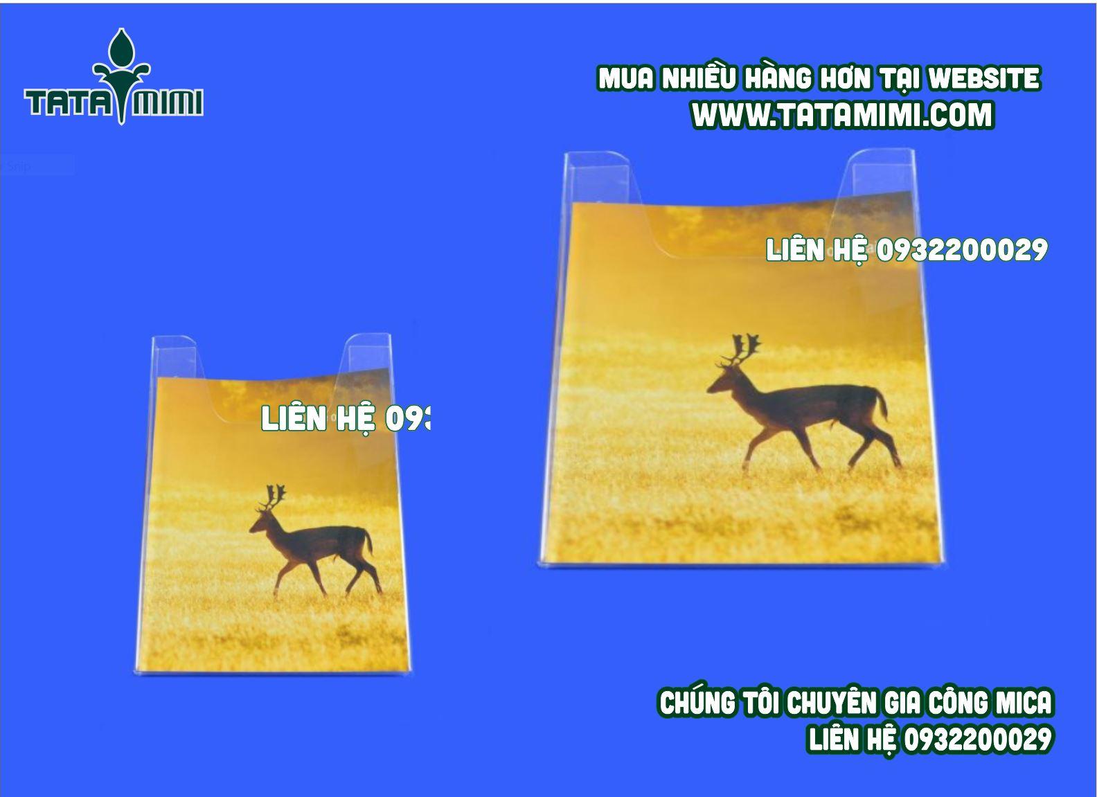 Kệ mica khổ A4 treo tường