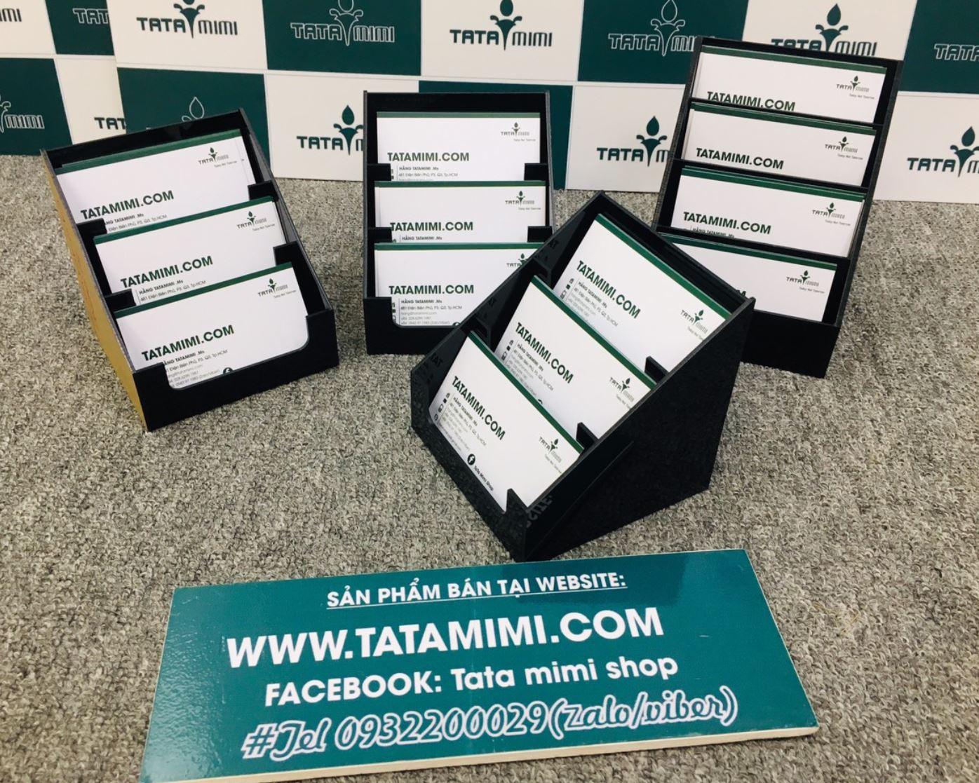 Kệ đựng card kết hợp một hoặc hai màu mica