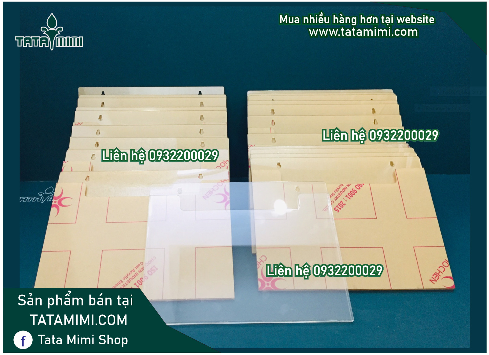 Kệ mica kệ checklist treo tường