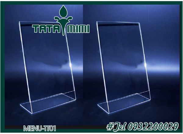 Kệ uốn chữ L mica 2mm theo kích thước