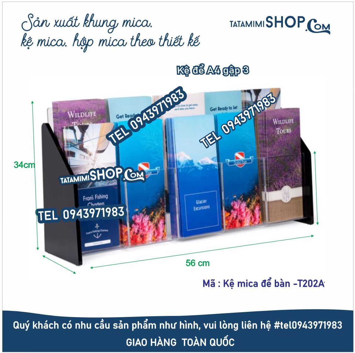 Kệ tờ rơi để bàn nên làm mấy tầng