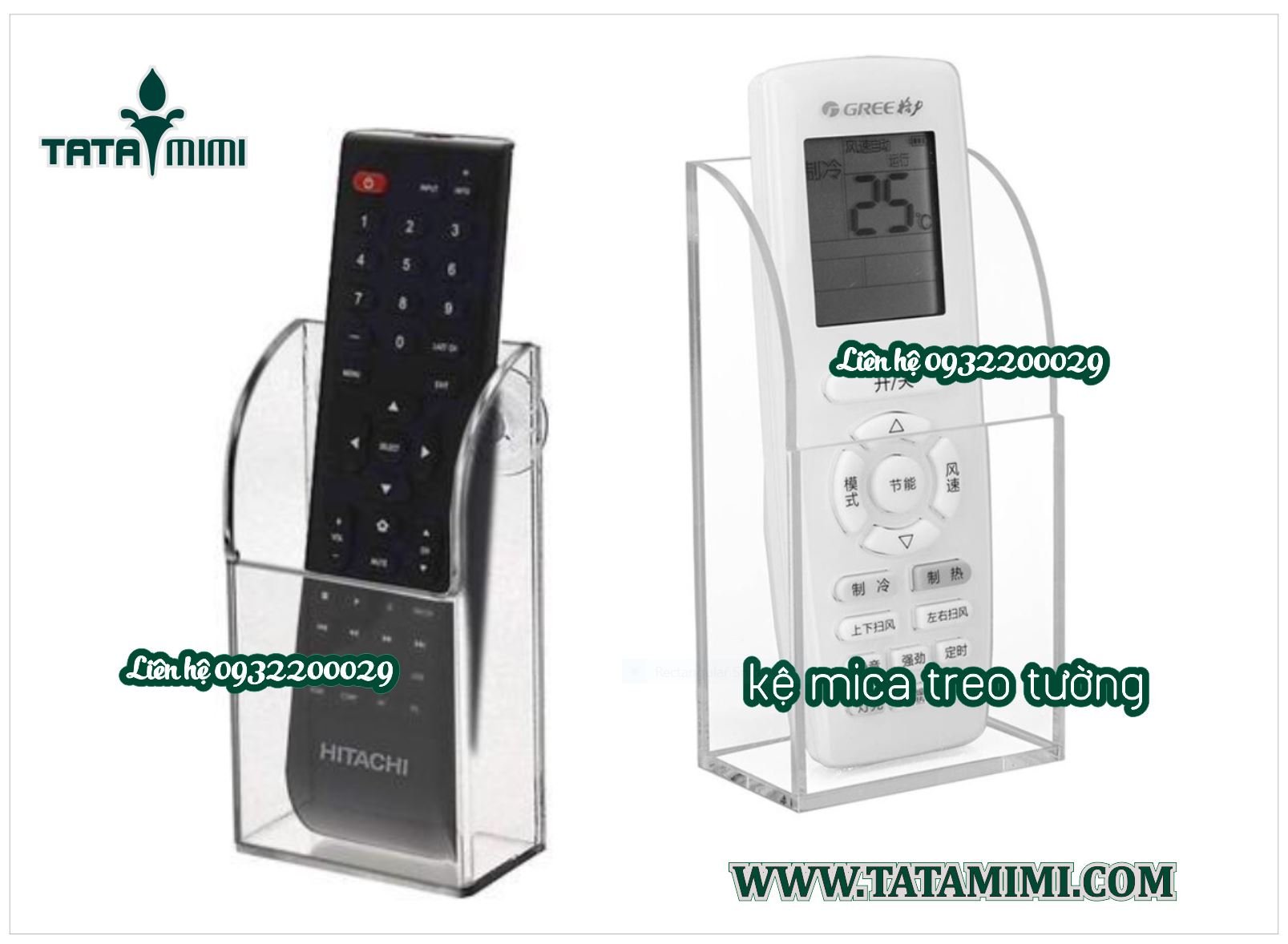 Kệ treo điều khiển bằng mica