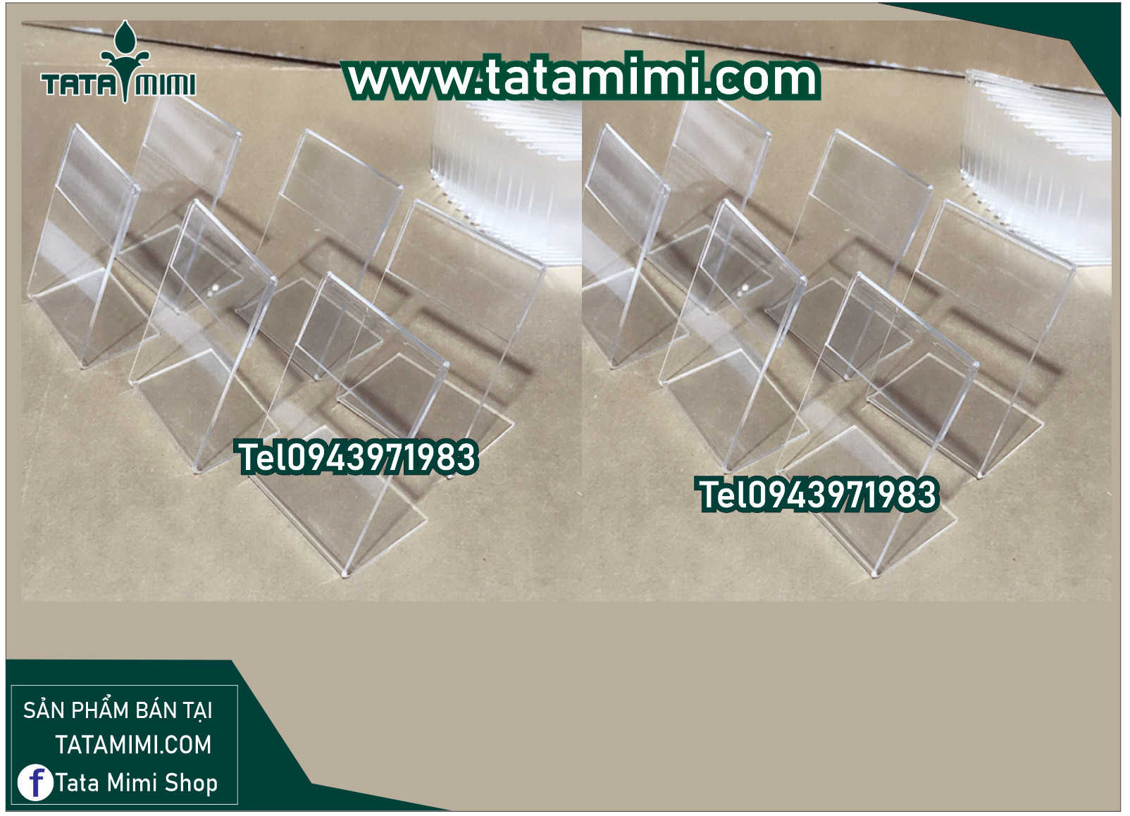 Biển tên sản phẩm mica